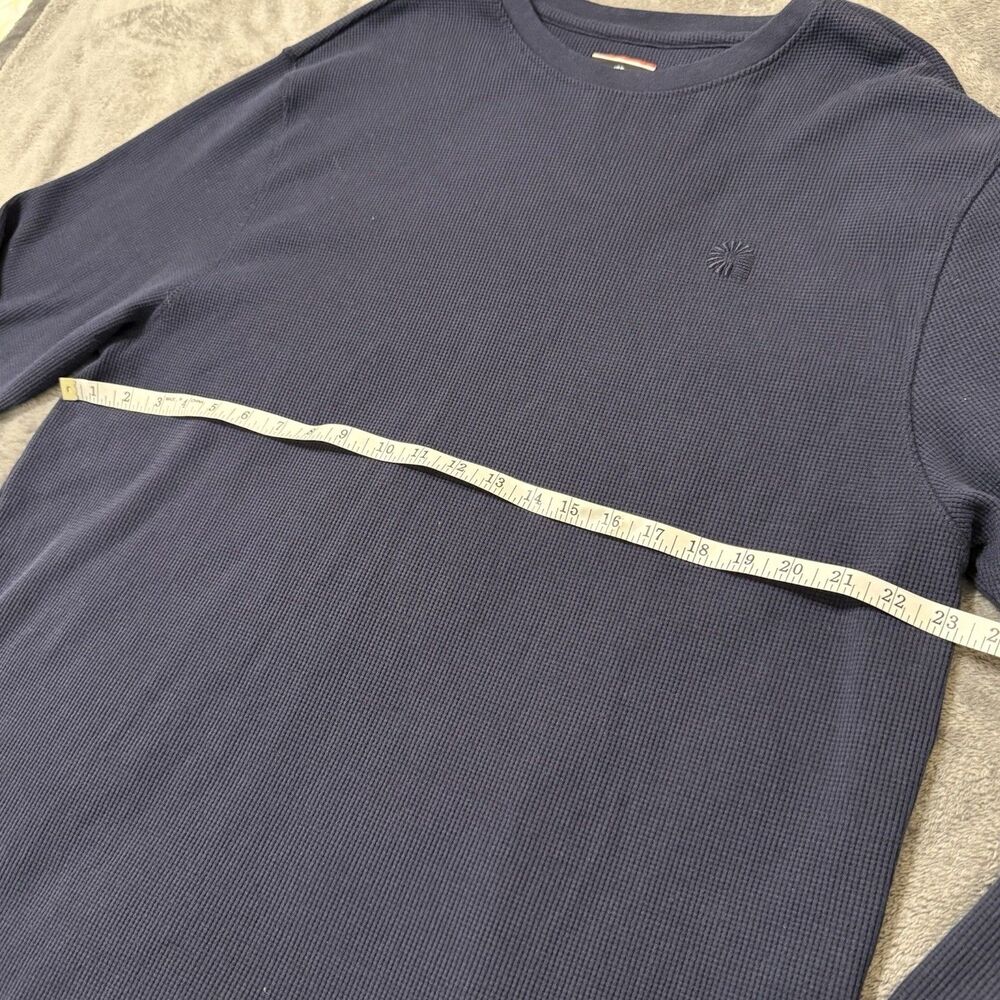 Akademiks Long‎ Sleeve Waffle Shirt Navy Blue Size 3XL - Picture 5 of 6